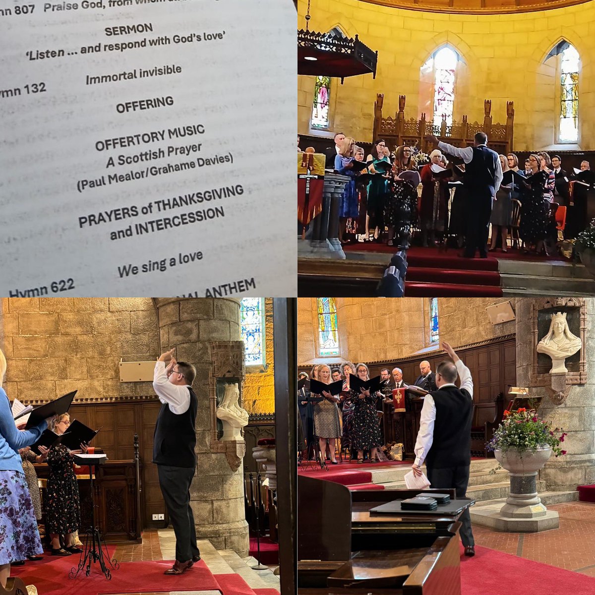 A very emotional few days on Royal Deeside as I directed the music at Crathie Kirk and the first performance of my A Scottish Prayer - in tribute to His Majesty and Her Late Majesty. Thank you to all of the fabulous musicians who brought it to life. Pics from the rehearsal.