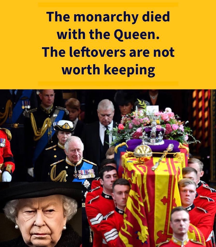 LLewin007's tweet photo. @RoyalReporter Deference died with the Queen! #AbolishTheMonarchy #CorruptMonarchy #NotMyKing https://t.co/Ig5OaQWdR3