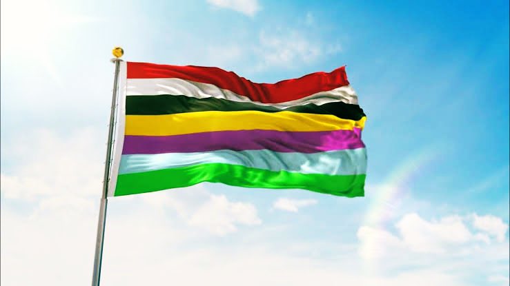 meiteikhamba's tweet photo. Salai Taret Flag is not a “political flag”. It represents the very existence of Meiteis.

And so naturally, Kuki-Zo are extremely jealous of this 7-coloured flag. That’s because all they have are the separatist/insurgent/terrorist inspired political flags.🤣 https://t.co/e2Gc9U5hCp