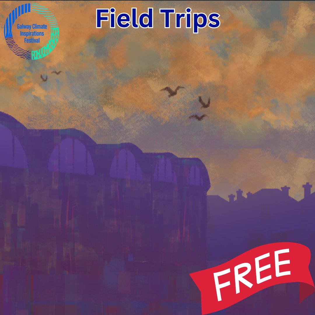 Field Trips!🥳 
👉Airs and Spaces - an interactive journey through Galway's atmosphere and soundscapes

Westside to City Centre
Friday Sept 13
6:15pm to 7:30pm
Meeting Point: Westside Community Centre

More info and booking: galwayclimatefestival.ie/field-trips

#climateinspirations