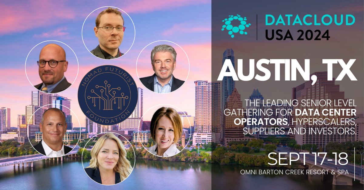 nomadfuturist's tweet image. Join the #NomadFuturist team next week Sept 17/18 in #Austin, #TX at the #DataCloud USA Event, which unites decision-makers working across North American #digitalinfrastructure, focusing on #datacenter, #cloud, #AI, & investment leaders.
🔶 + info: nomadfuturist.org/event/dataclou…