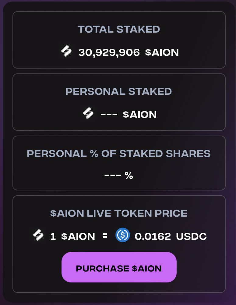 Good morning web3! Don't forget to stack your $AION 🫶