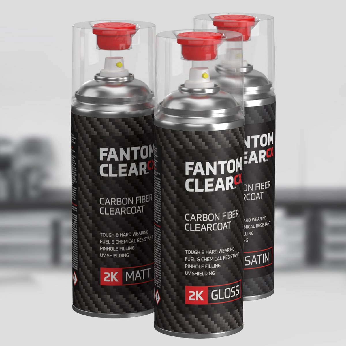 FANTOM CLEAR™ CX #carbonfibre clearcoats now in stock! 2-part (2k) professional #clearcoat with high UV protection, hard wearing &amp; scratch resistant, fuel &amp; chemical resistant and pinhole filling (within reason!)
UK/US: tinyurl.com/FANTOMCLEAR
EU: tinyurl.com/FANTOMCLEAREU
