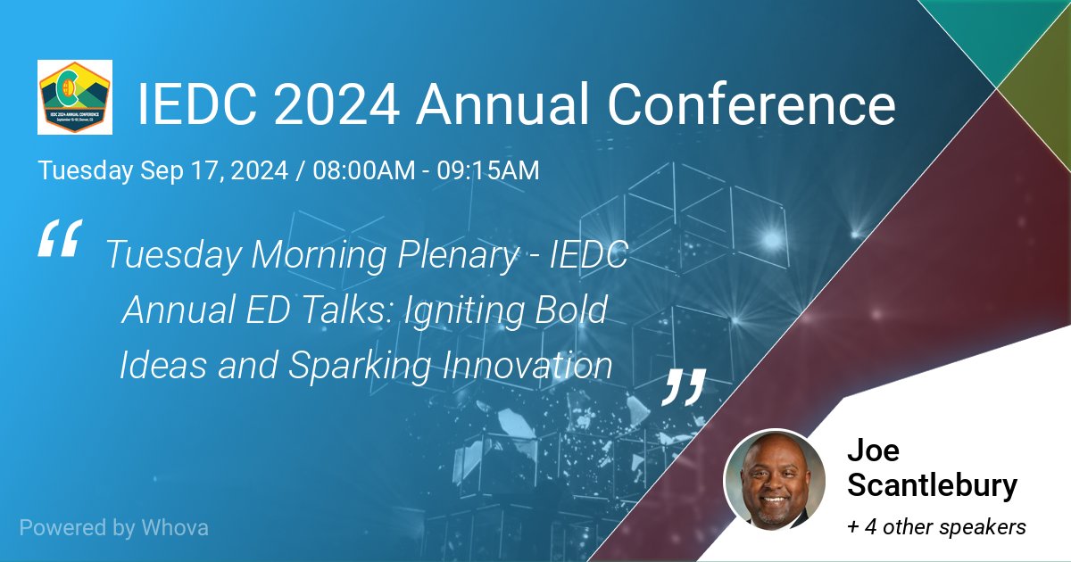 Mark your calendars! On 9/17 at 8am, our CEO, Joe Scantlebury will take the stage at @iedctweets 2024 Annual Conference. He’ll share insights on "Inclusive Capital" and strategies to empower underrepresented entrepreneurs. #InclusiveGrowth #RacialEquity denver.iedconline.org