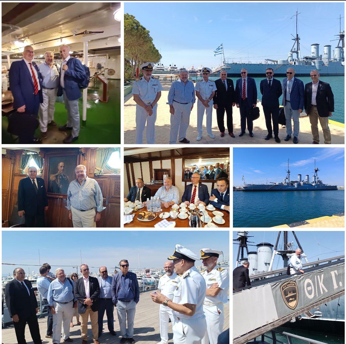 Επίσκεψη με υψηλή σημειολογία οργάνωσε ο Κυβερνήτης Ευρώπης της <a href="/OrderOfAHEPA/">Order of AHEPA</a> , κ. Δημοσθένης Μαμμωνάς. Με την παρουσία του Ύπατου Προέδρου Σάββα Τσίβικου <a href="/STsivicos/">Savas C Tsivicos</a> ξεναγηθήκαμε στη μυθική τριήρη καθώς και στο θρυλικό θωρηκτό Αβέρωφ.