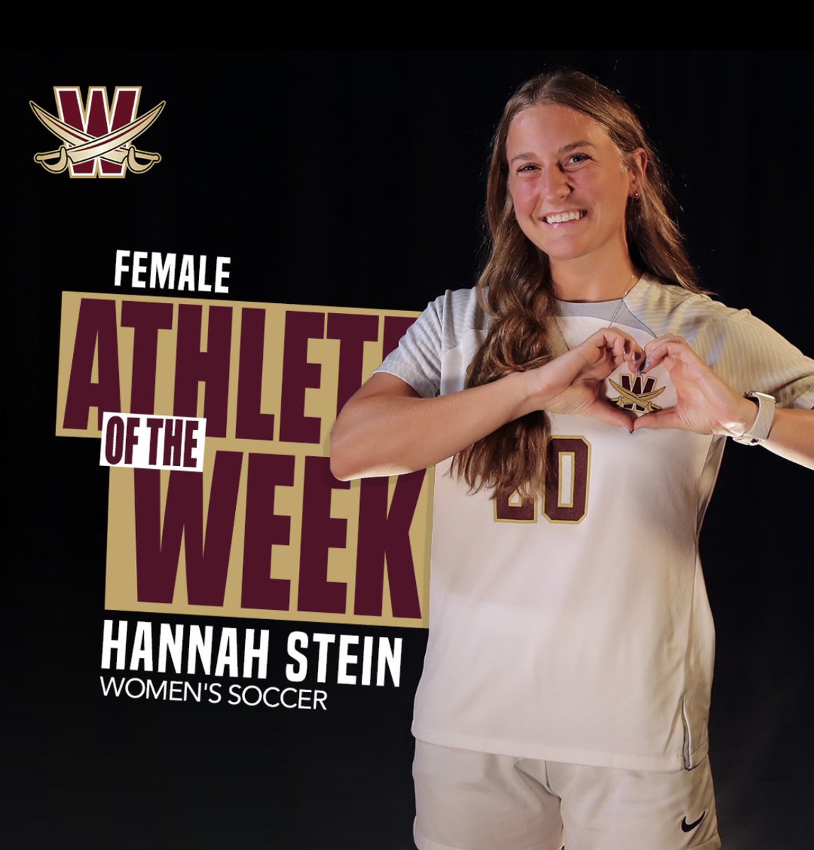 WalshCavaliers's tweet photo. Our 1st Walsh Athletes of the Week for this year! ⚽️⚔️⛳️

Hannah Stein scored 2 goals in 3 shots in the Cavs season opening win over Clarion! 

Kaleb Allen was the Medalist at the Malone Fall Classic shooting rounds of 70 and 67, which is -7 under par for the event!
#SwordsUp https://t.co/fOq0HTDGA0