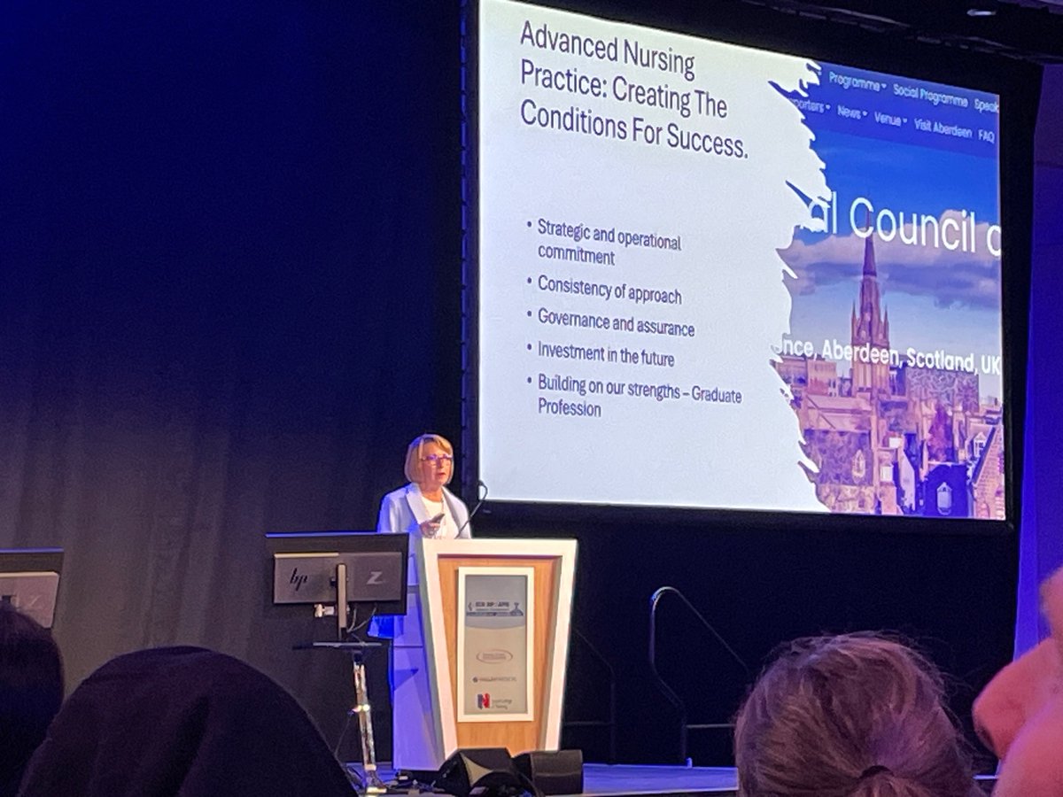 At ICN network conference with advanced practice nurses from all over the world. Great to start with a talk by Anne Armstrong showing how Scotland’s NPs are meeting health needs. <a href="/JHUNursing/">Hopkins Nursing</a>  <a href="/ICNurses/">ICN</a>  <a href="/NONPF/">NONPF</a> <a href="/AANP_NEWS/">AANP</a>