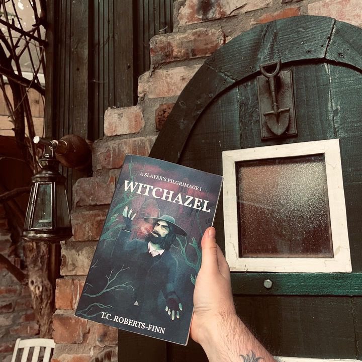 TomCFinn's tweet photo. Where is your copy of Witchazel?

This copy is currently in York! Held by a wonderful reader &amp; friend! 

#WritingCommunity #selfpublishing #author #ssf #fantasybooks https://t.co/8wOoloQ7c0
