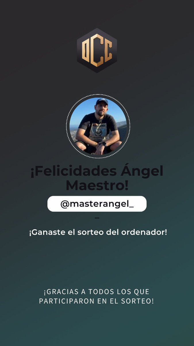 Y el ganador del sorteo es!!!!

Ángel maestro

Muchas gracias a todos por participar.
Estén atentos que seguiremos esta semana dando más noticias y premios👀