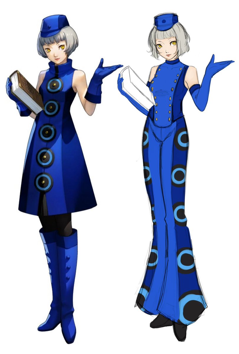 sleepy_does_art's tweet photo. Elizabeth’s fit felt kinda off for me so I tried my hand at a redesign while still keeping the elevator operator theme https://t.co/ZoJGVTXTqS