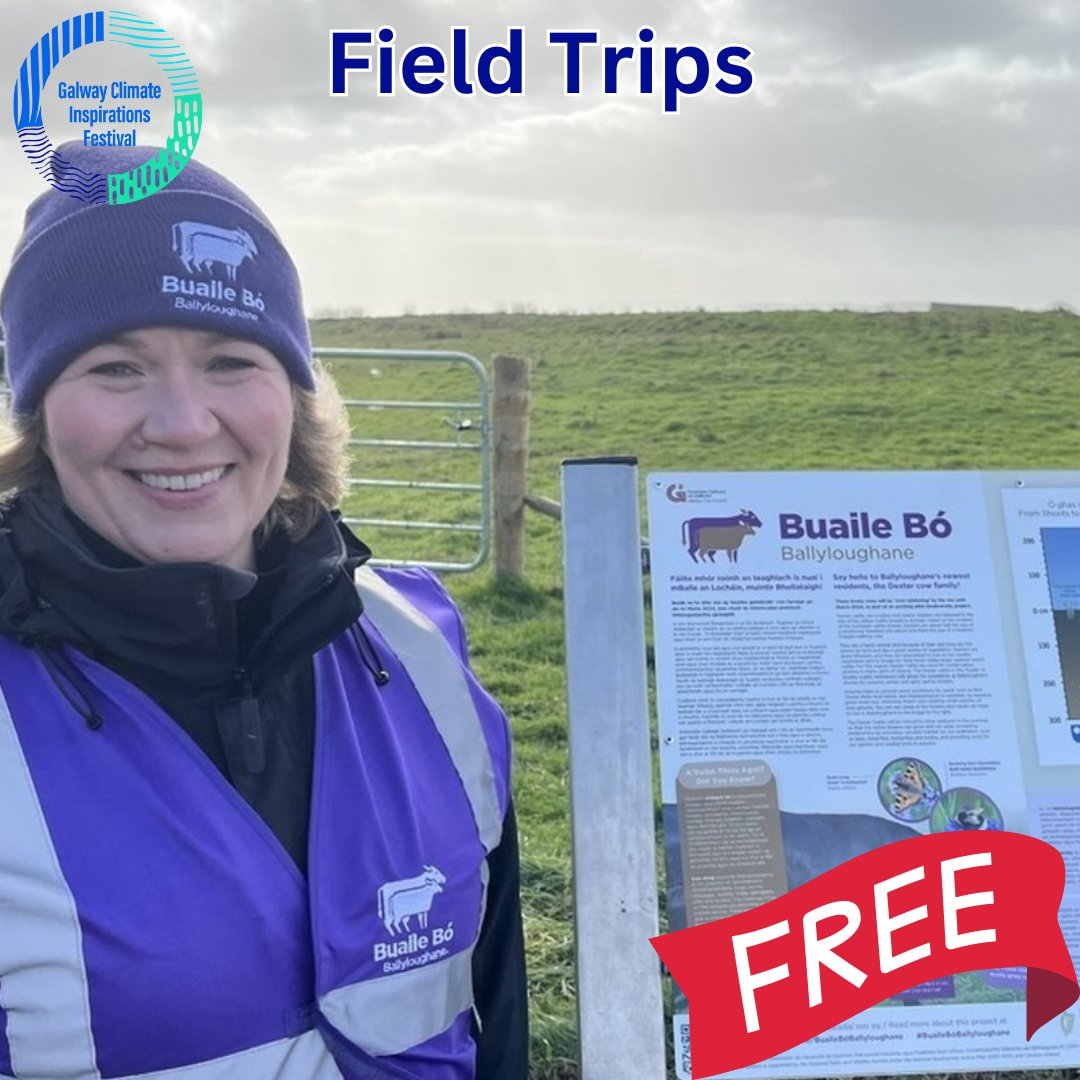 Field Trips at Galway Climate Inspirations Festival! FREE - NO BOOKING REQUIRED!
👉Buaile Bó Ballyloughane Dexter Cow Information session
Ballyloughane Beach
Saturday Sept 14
12 pm to 1 pm
For more info galwayclimatefestival.ie/field-trips
#climateinspirations