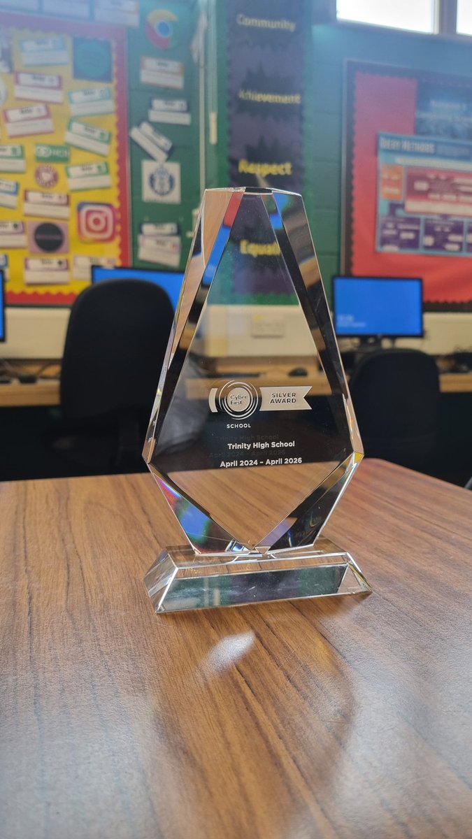 Mr_Brooks16's tweet photo. Pleasure to accept the @NCSC #CyberFirst Silver award today on behalf of @Trinityrenfrew 🏆🥈. Looking forward to taking advantage of the benefits this award brings for our pupils! @DigiLearnScot https://t.co/HgRJEOMi17