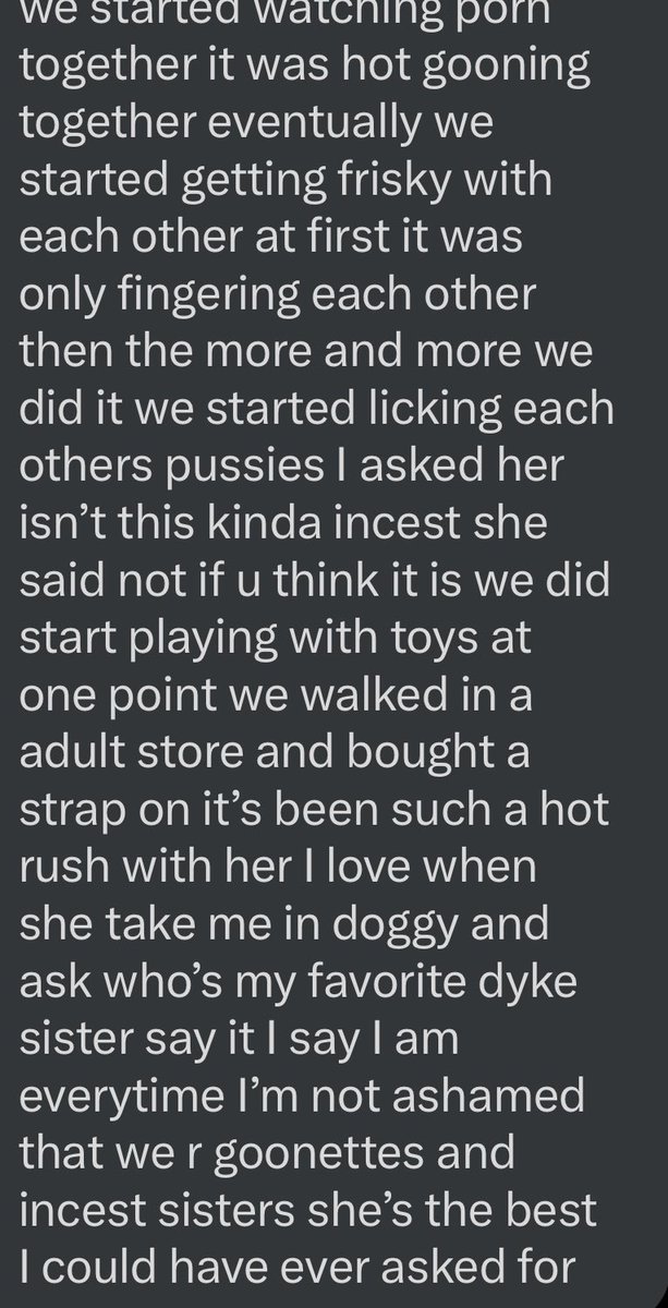 Super sisters #lesbian #dyke #incestconfession #realincest #realtaboo #opendms #dmme #hardcore #goonette #love #eatingout #lesbianincest #hardkinks #naughty #nasty #freaky #sisterhood #siblings #horny #pervy #nsfw  #strapon #doggystyle #wetdreams #bonding #homealone  #nolimits