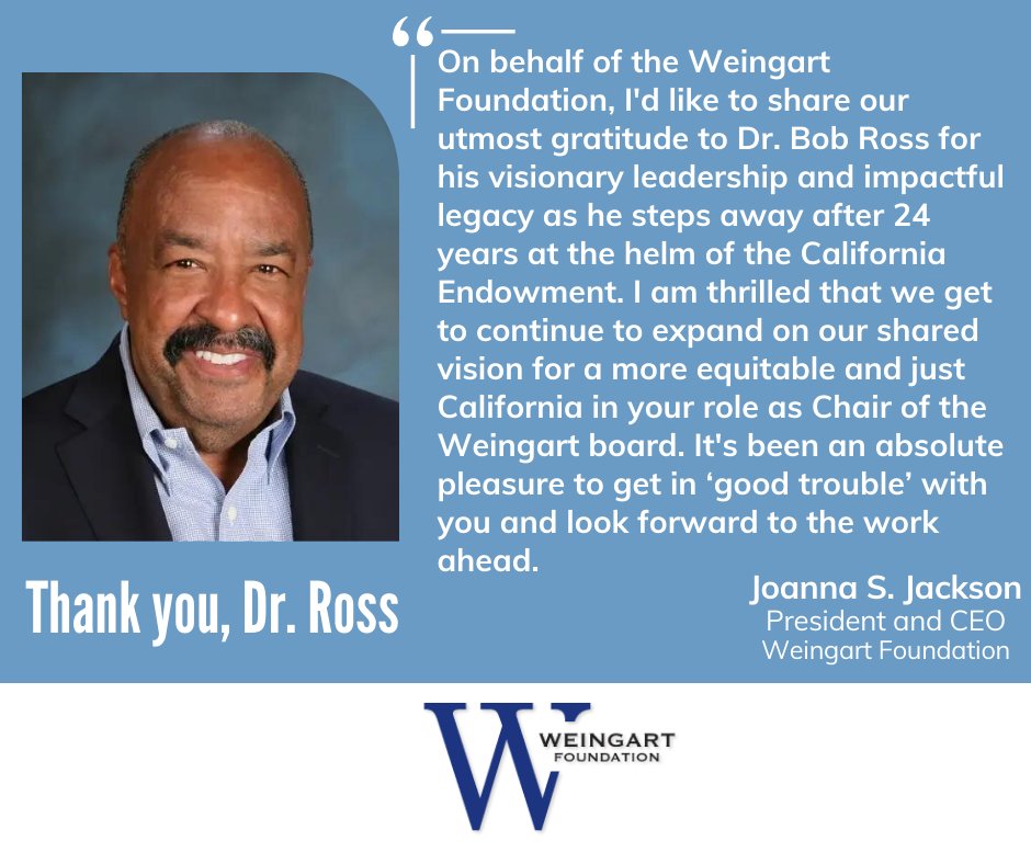 Thank you, Dr. Ross, for your visionary leadership and impactful legacy. Congratulations on your retirement.