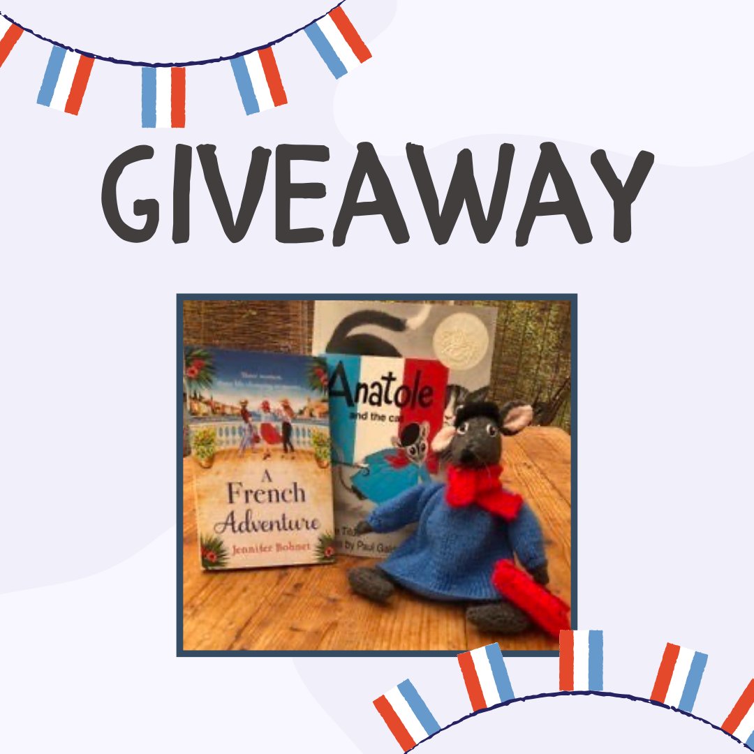 BoldwoodBooks's tweet photo. 🇫🇷 GIVEAWAY 🇫🇷 
One of @jenniewriter's much-loved inspirations was Anatole 🐭 So to celebrate we're giving away a copy of 
#AFrenchAdventure, an Anatole story book and an adorable handmade toy! https://t.co/51JQrvytsQ