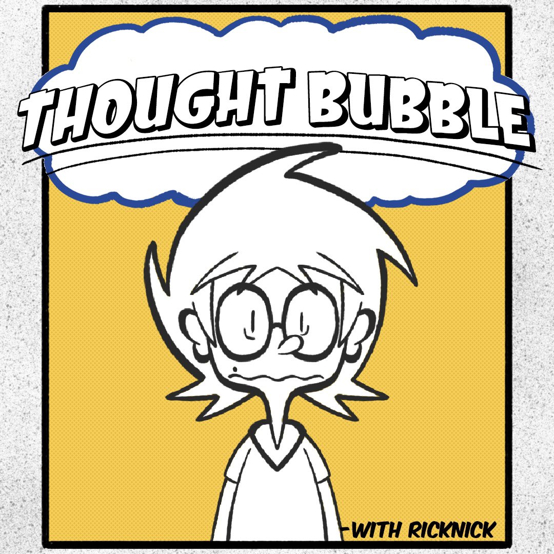 RickNick04's tweet photo. Thought Bubble! A new art talk show where I traumatise guests with my hideous drawings!

Tune in on Saturday at 6pm GMT or 2pm EST to watch the chaos!

Live-streaming on https://t.co/NNAAdXuQno https://t.co/sqSKfgXAJu