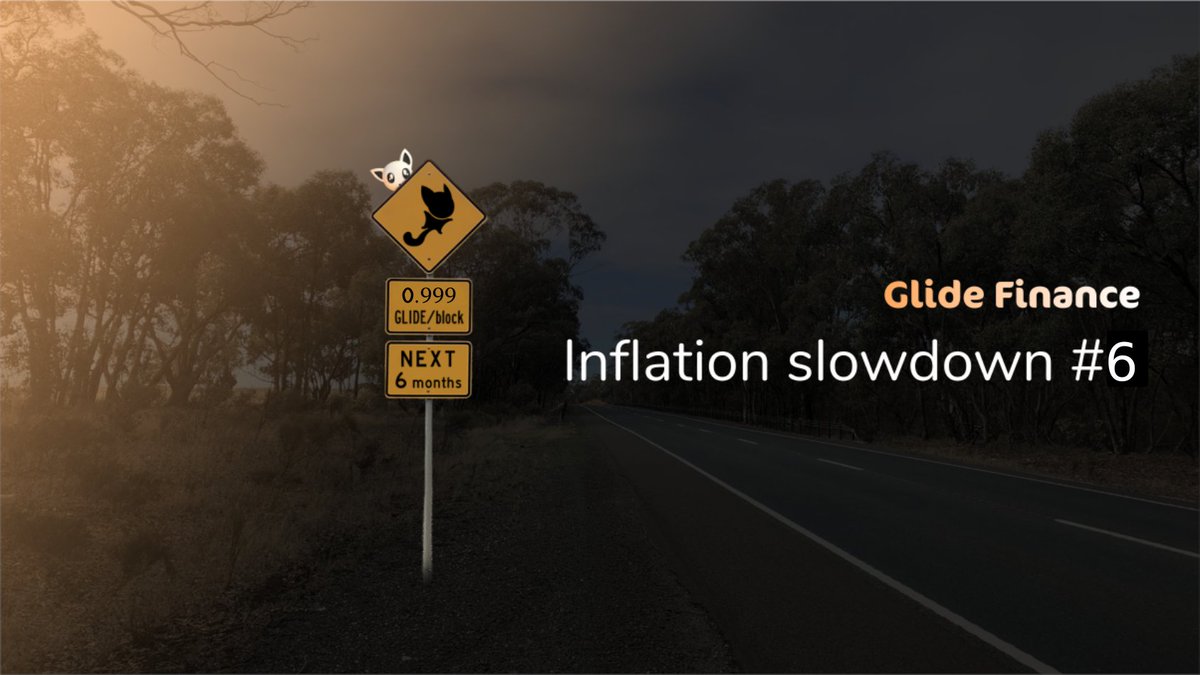 As of <a href="/ElastosInfo/">Elastos</a> smart chain block #26552836, $GLIDE issuance rate has been reduced by another 15%!

Now at 0.999 GLIDE/block ⚠️🐿️🟧