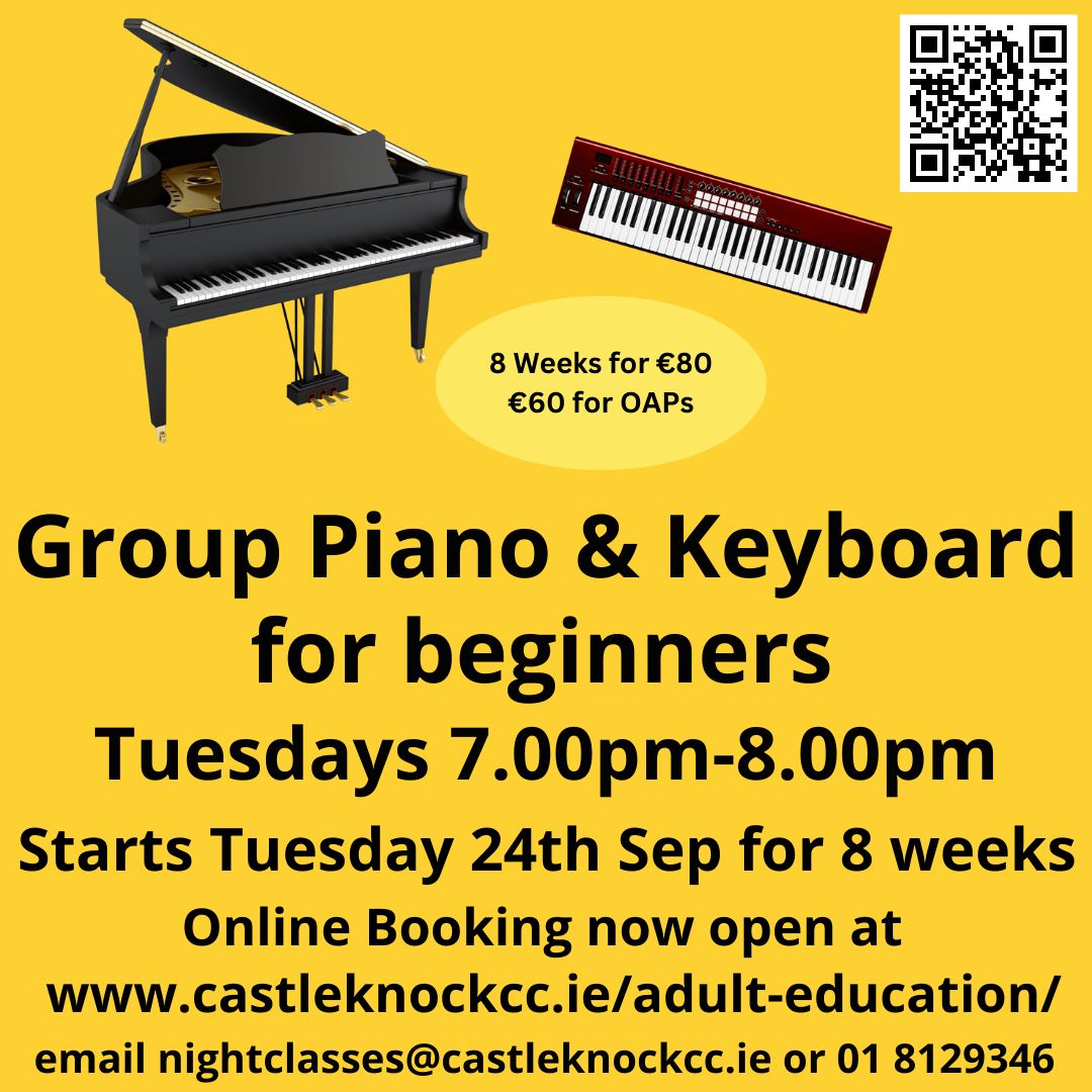 NightclassesCCC's tweet image. Night Classes or One Day Workshops starting from €10. View our Brochure or book at castleknockcc.ie/adult-educatio…
