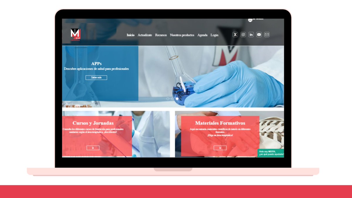 🧑‍💻¿Eres #profesionalsanitario?
Entra en #ÁreaCientíficaMenarini y selecciona un área de especialización según tus intereses, si quieres encontrar másters y cursos para tu #formaciónmédicacontinuada: areacientificamenarini.com/home/

#DolorMenarini #RespiratorioMenarini #DiabetesMenarini