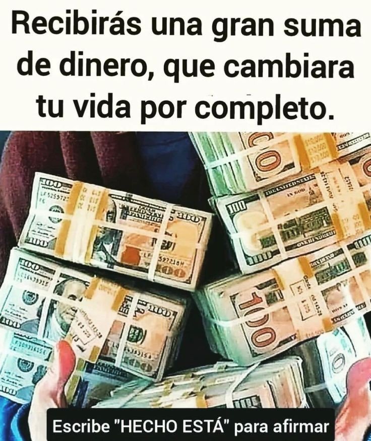 PiensaPositivoR's tweet photo. ✨🌟Vibro en Abundancia🌟✨

✨💰Una gran suma����✨

🙏💰Decreta: HECHO ESTÁ💰🙏 https://t.co/kHnCfi81Yt