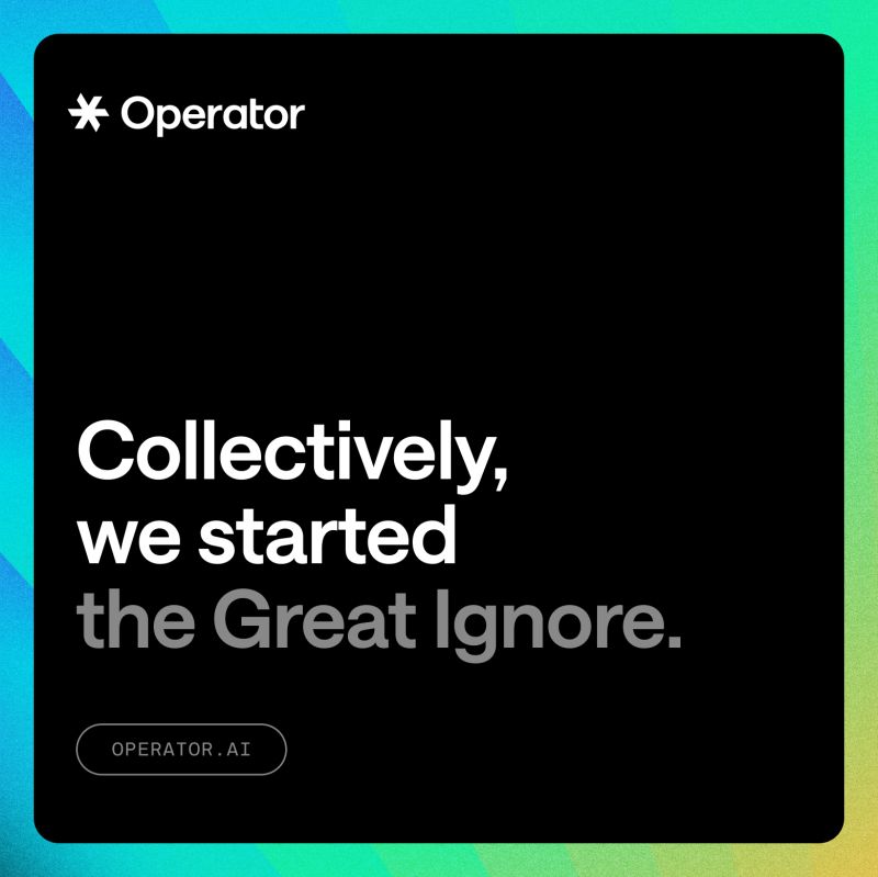 GTMfund’s first incubated company launches today! Operator.ai

Happy to announce the $3.6 million pre-seed round, led by our friends at Primary Venture Partners (<a href="/PrimaryVC/">Primary</a>).

Sales was once a profession built on personal relationships and meaningful interactions. But