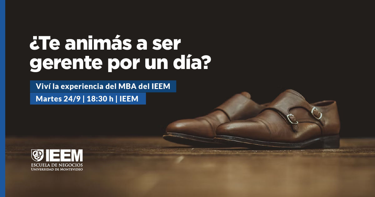 MBA por un día | Viví la experiencia de ser un participante del MBA del IEEM: conocé el Método del Caso al mismo tiempo que interactuás con profesionales que buscan dar un paso más en su carrera. 

Información: mbadelieem.com/mbaporundia/