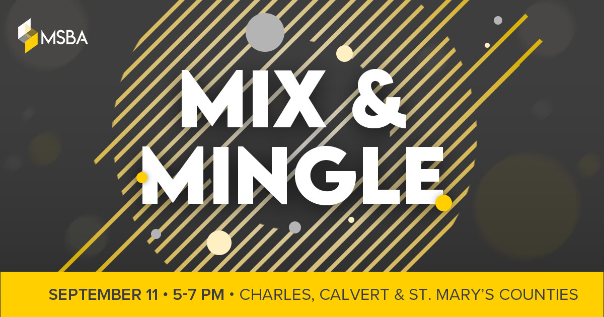 MarylandBar's tweet image. We're headed to Calvert County this week!

Meet us at Heritage 485 in Prince Frederick on Wednesday for an evening of networking and connections. 

This complimentary social event is open to all legal professionals in the area.

#MarylandLawyers #MDLawyers #MSBA