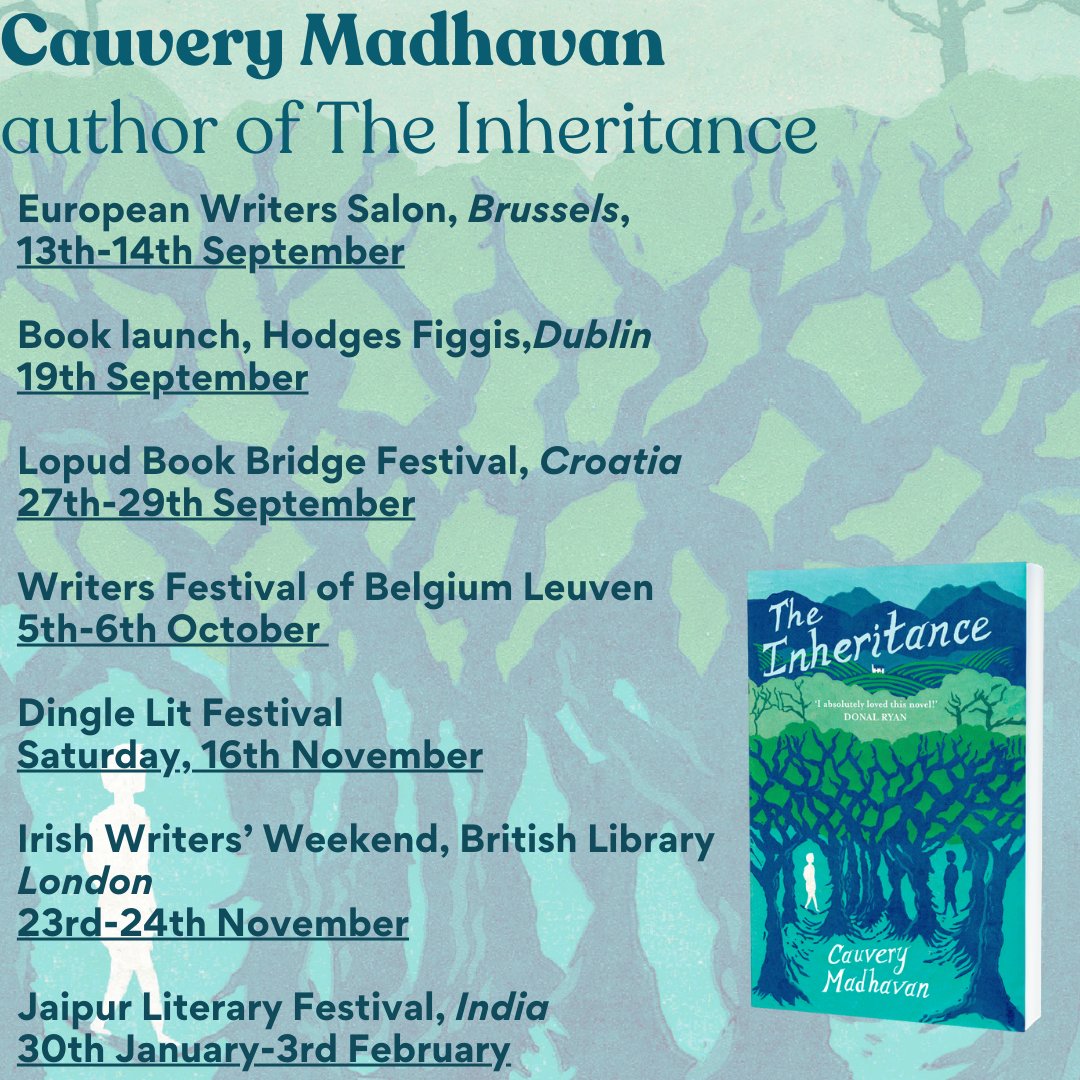 HopeRoad (@hoperoadpublish) on Twitter photo Cauvery Madhavan, author of The Inheritance, will be appearing at the below events. Find each event below and pre-order your copy of her latest novel here:
hoperoadpublishing.com/the-inheritance
<a href="/inpressbooks/">Inpress Books 📚</a> <a href="/CauveryMadhavan/">Cauvery Madhavan</a> Cauvery Madhavan, author of The Inheritance, will be appearing at the below events. Find each event below and pre-order your copy of her latest novel here:
hoperoadpublishing.com/the-inheritance
<a href="/inpressbooks/">Inpress Books 📚</a> <a href="/CauveryMadhavan/">Cauvery Madhavan</a>