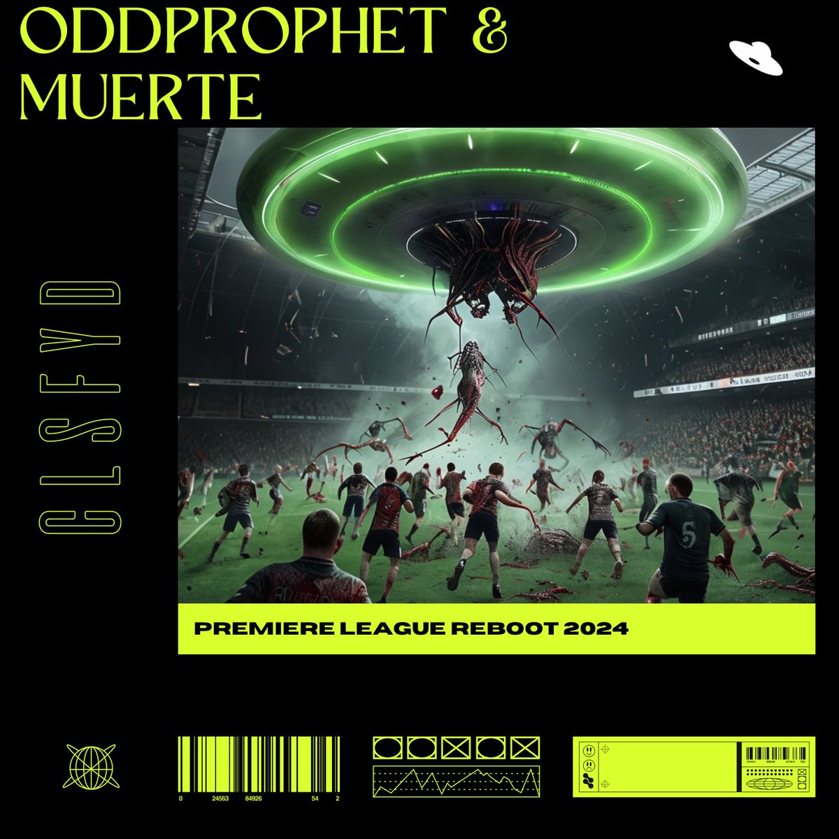 itsclsfyd's tweet photo. BACK AND LOCKED IN 🔒 • ALREADY 

SUPPORTED BY MUERTE 🦾

Oddprophet &amp; MUERTE - PREMIERE LEAGUE [CLSFYD REBOOT]🧪

OUT NOW EXCLUSIVELY ON SOUNDCLOUD 🛸 https://t.co/w39mAdGS8O