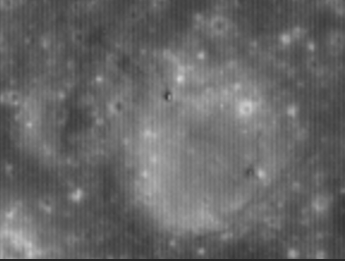 Apollo 12, imaged by South Korea's Danuri probe in August 2023. Raw iamge, no processing.