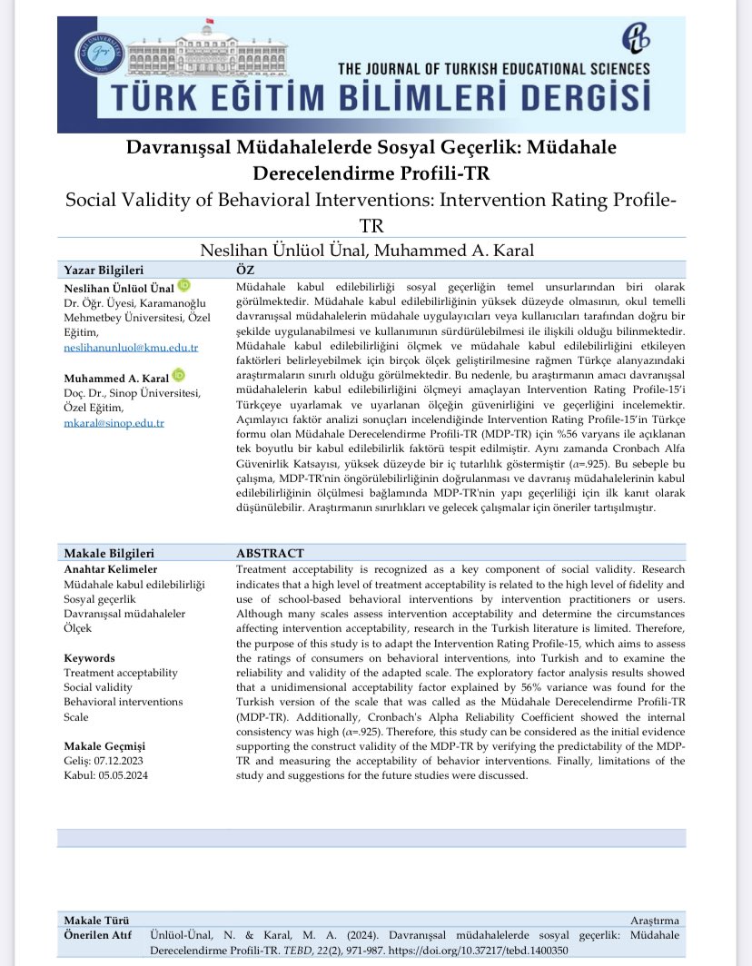 neslihanunluol's tweet photo. #teachers #specialeducation #socialvalidity #behaviorinterventions https://t.co/KZJ2OC1nIp