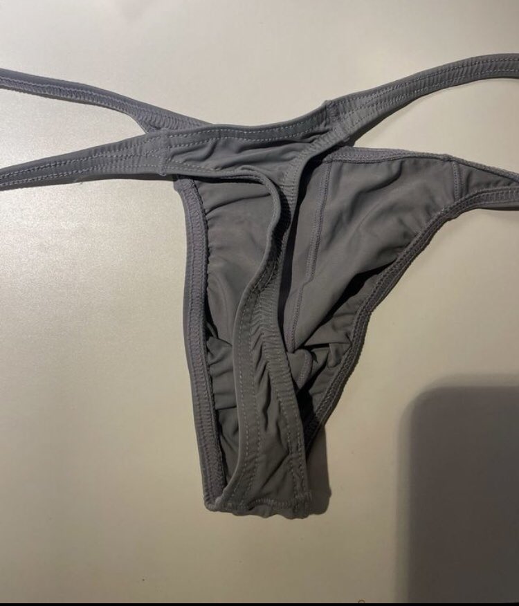 GREY THONG+GREY ULTRA SHEER SOCKS= FULL SLUTTY GREY