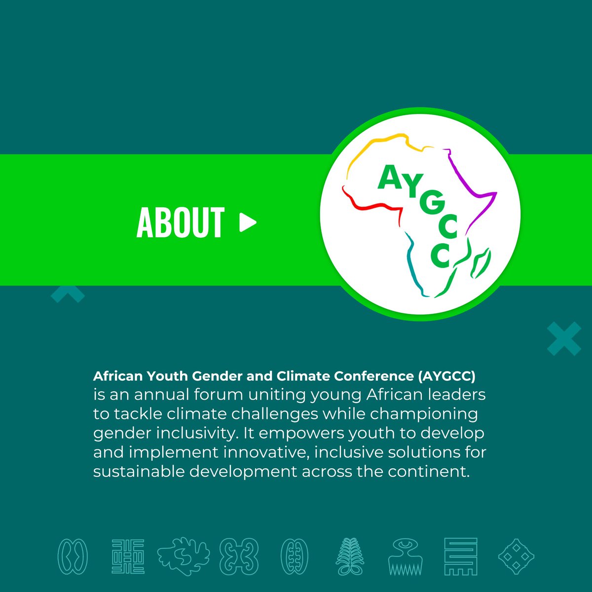 aygcc_'s tweet image. African Youth Gender and Climate Conference #AYGCC is an annual forum uniting young African leaders to tackle climate challenges while championing gender inclusivity.

Register: bit.ly/Register-AYGCC…

#AYGCC2024 #AnijieGlobalFoundation #GenderEquity #cop29 #ClimateAction