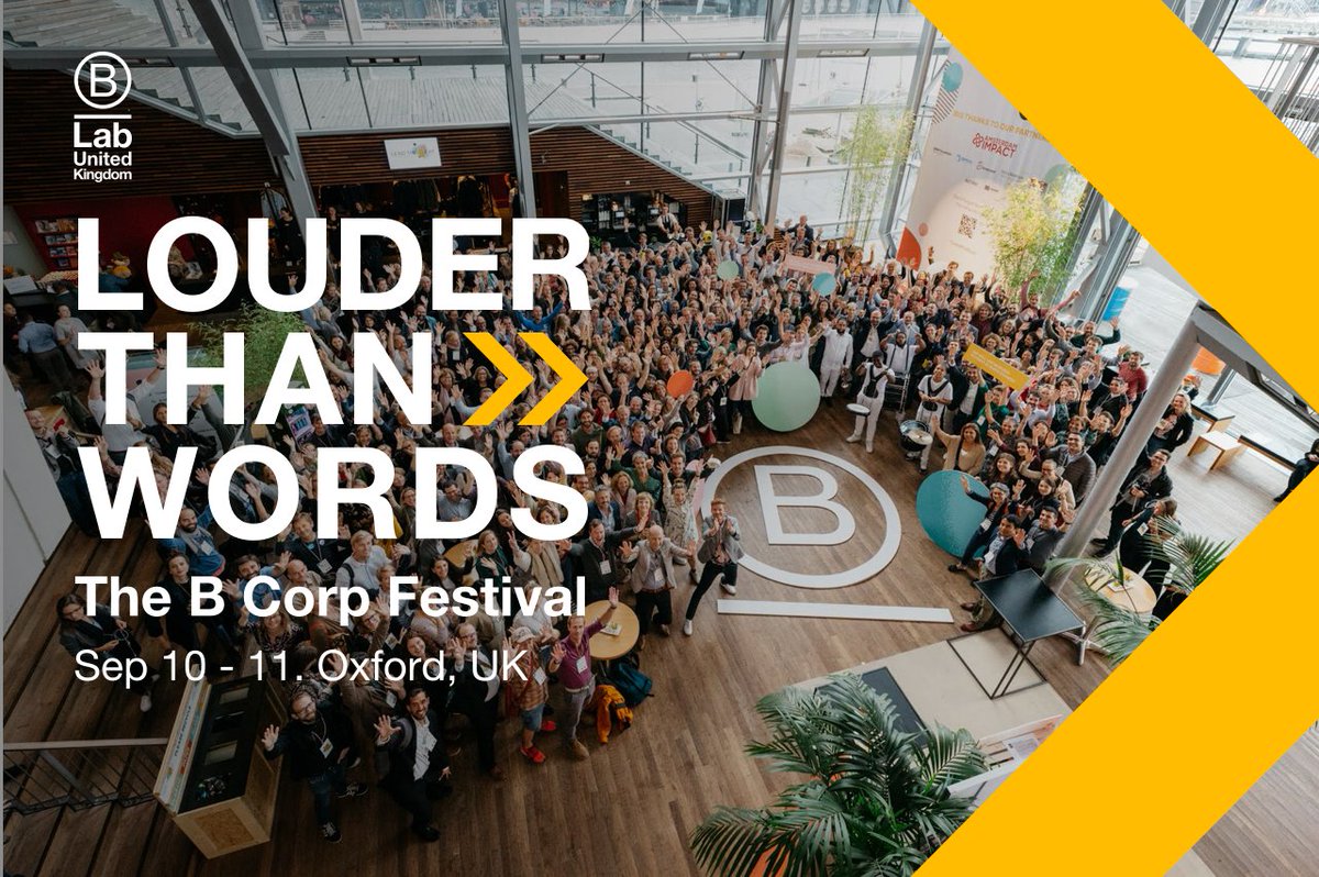 I am delighted to be attending <a href="/BCorpUK/">B Corp UK</a> <a href="/BCorporation/">B Lab</a> <a href="/BCorpEurope/">B Corporation Europe</a> Louder Than Words festival in Oxford 10-11 Sep 2024! <a href="/Environment_EU/">Environment Europe Foundation</a> Foundation needs your support as volunteers, fundraisers and funders, PhD researchers and much more! Apply today! environmenteurope.eu RT