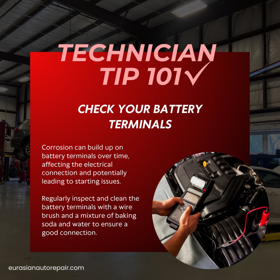 eurasiansa's tweet photo. Keep your ride running smoothly by ensuring strong connections under the hood! 🔧

#TechnicianTips #ProfessionalTips #AutomotiveFacts #CarFacts #EurasianAutoRepair #CarCare #CarMaintenance #AutomotiveRepair #SanAntonio https://t.co/X39s4VsHQD