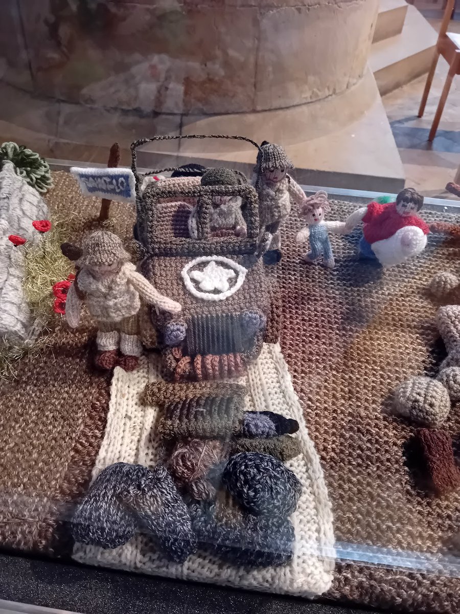 AlisonPailing's tweet photo. #AlphbetChallenge #WeekKforKnowledge
Knowledge through knitting.
The excellent “The Longest Yarn” remembering D Day 80 years on at Southwell Minster today. https://t.co/iQGiHpXqlo