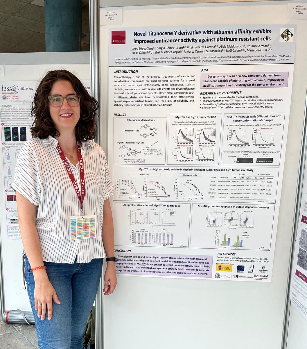 MAmbBioquimUCLM's tweet photo. Laura López Sanz y Virginia Pérez Garrido, egresadas e investigadoras postdoctoral y predoctoral, respectivamente, asistieron al Congreso de la SEBBM en A Coruña del 3 al 6 de septiembre https://t.co/vRP0ZJ98Qk