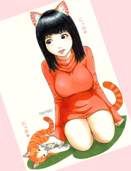 #見た人も無言で太ももを貼る 