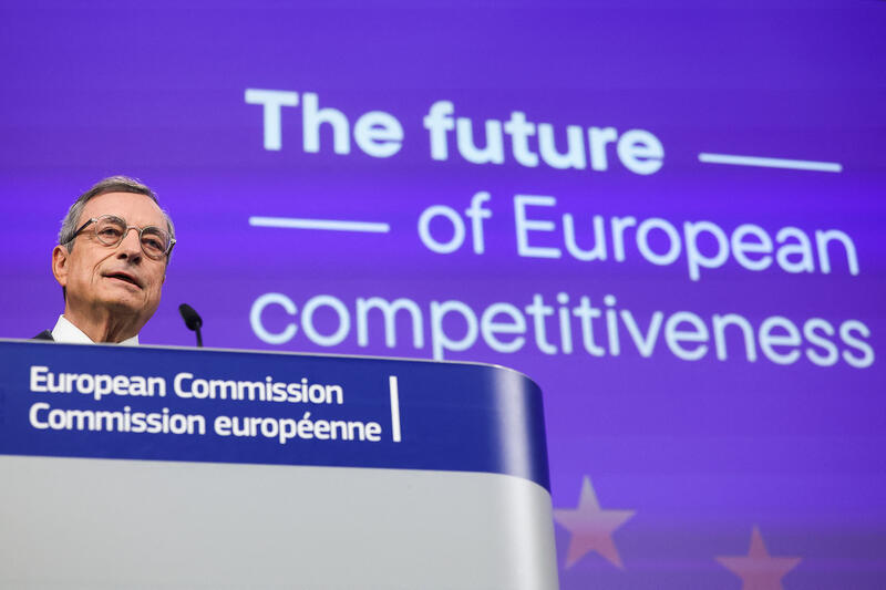 🔊 Former ECB chief Mario Draghi wants the EU to boost productivity. But why is it such a hard nut to crack? Find out on Reuters Econ World reut.rs/47luh3E