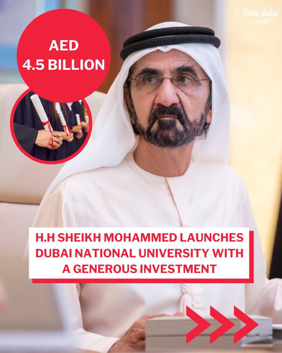 lovindubai's tweet image. Sheikh Mohammed aims to not build a university, but rather a future that transcends borders. 🙌

#LovinDubai #Dubai #SheikhMohammed