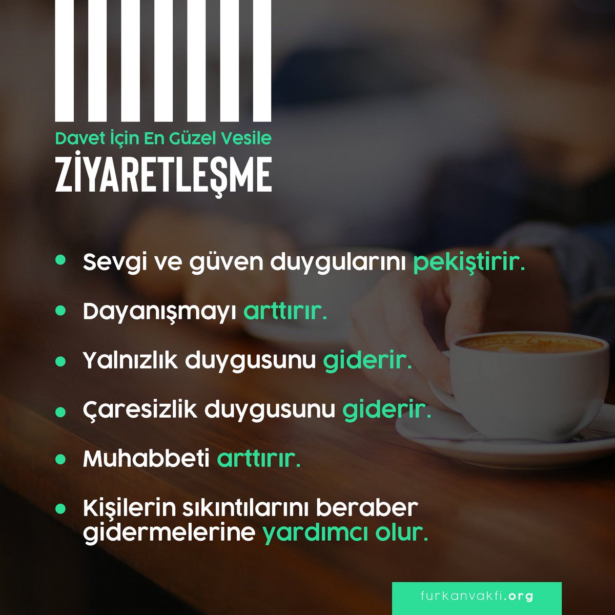 " Davet için en güzel vesile ziyaretleşme " 

Kardeşini ZiyaretEt
#KardeşinleZiyaretleş