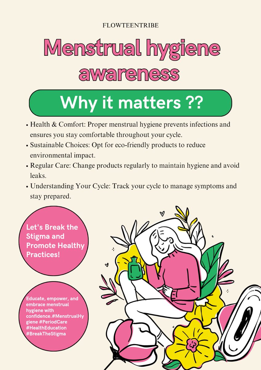 FlowTeenTribe's tweet photo. Empower health, dignity, and equality- menstrual hygiene matters for every girl, everywhere. #BreakTheStigma #fyp #periodswithoutfear #Empowerment https://t.co/nPODranIx9