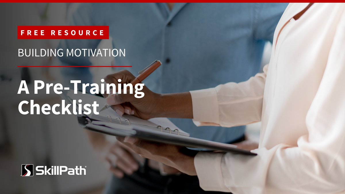 SkillPath's tweet image. Make sure your training investment pays off. From clearly identifying skills gaps to gaining buy-in to building excitement, the right prep will drive employee motivation and learning. Download our free checklist today! bit.ly/3TiJ2ya
#FreeResource #GroupTraining