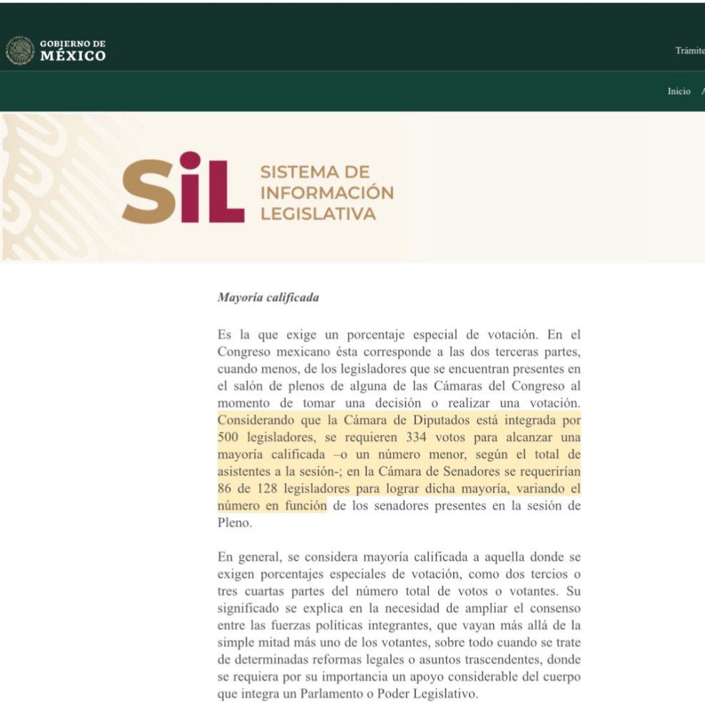 JACrespo1's tweet photo. El gobierno dejó en claro que la mayoría  calificada en el Senado se logra con 86 senadores,no con 85.3.
¿Se van a respetar a sí mismos o van a pasar por alto sus propias disposiciones? https://t.co/Jrd9lFurQq