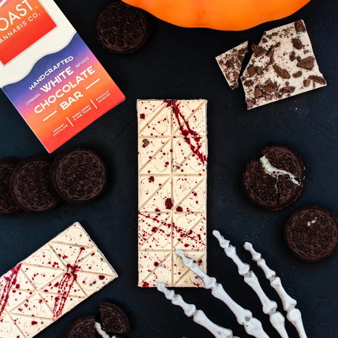 Halloween candy...adult version. Cookies &amp; SCREAM white chocolate bar will be launching in stores this week! Stay tuned where you can find it in near you.