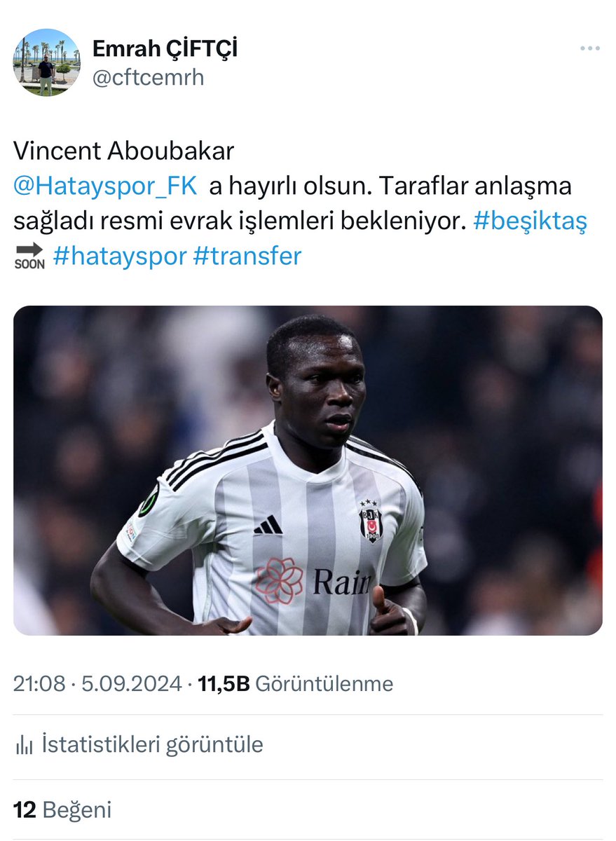 cftcemrh's tweet photo. Günler öncesinden söylemiştim. @Hatayspor_FK #Hatayspor hayırlı olsun https://t.co/tcRpAA05o0