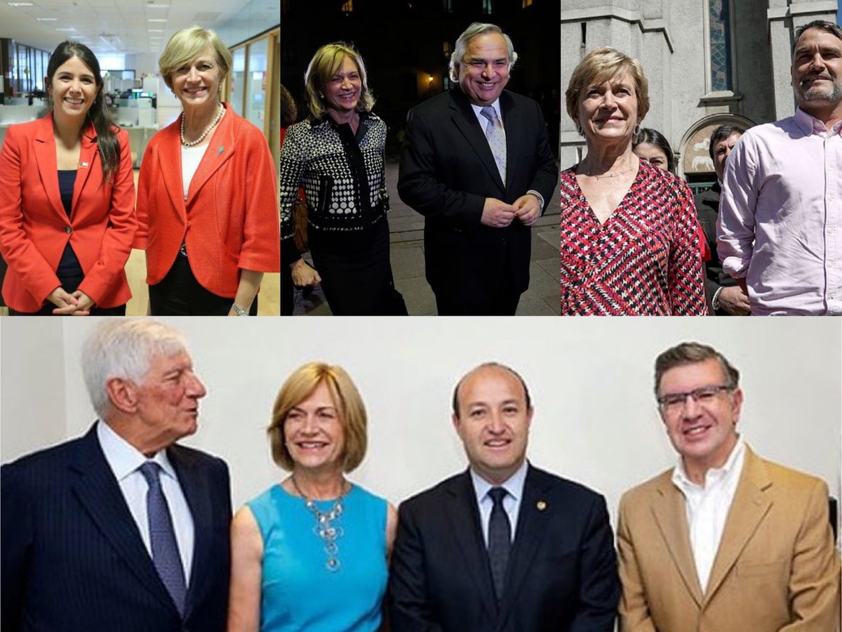 claugarciav's tweet photo. La señora Matthei no quiere que compartan estas fotos porque ella dice que no los conoce…😏 así que NO las compartan…😊
Hermosilla
Tonka Tomicic
Mario Desbordes
Evelyn Matthei
Eduardo Macaya https://t.co/uSQiK8EJSx