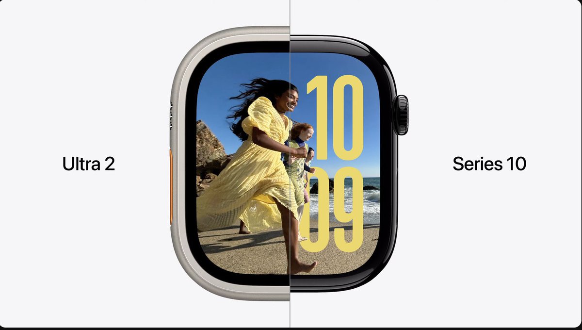 DrPhone0079's tweet image. مؤتمر شركة آبل :

الإعلان عن ساعة Apple Watch10  مع أطراف منحنية أكثر وحجم شاشة أكبر وسطوع أكثر ب 45%  وتعد أنحف ساعة من شركة آبل

#Dr_Phone #appe #AppleEvent #applewatch10 #iPhone16Series