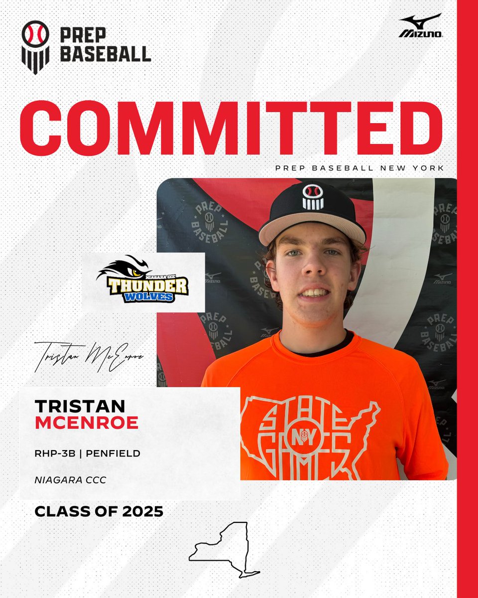 Prep Baseball New York (@prepbaseballny) on Twitter photo 📢Commitment Watch📢
2025 RHP|3B Tristan McEnroe (Penfield) has committed to Niagara CCC #congrats
👤 loom.ly/TgbWayI
❗2024 NY State Games❗
@Mcenroe_tr11201 | <a href="/NiagaraTwolves/">SUNY NIAGARA BASEBALL</a> | #committed 📢Commitment Watch📢
2025 RHP|3B Tristan McEnroe (Penfield) has committed to Niagara CCC #congrats
👤 loom.ly/TgbWayI
❗2024 NY State Games❗
@Mcenroe_tr11201 | <a href="/NiagaraTwolves/">SUNY NIAGARA BASEBALL</a> | #committed