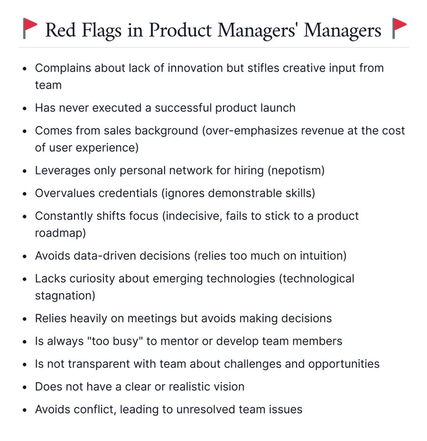 🚩 Red Flags in Product Leaders 🚩